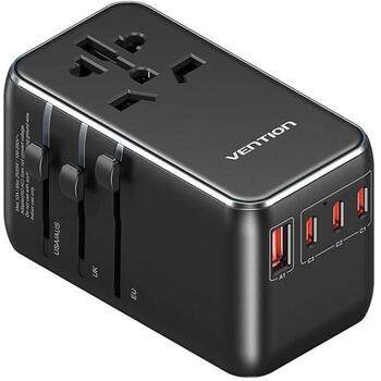 Adapter with Vention 100W charger 1xUSB-A 3xUSB-C (FJGB0)