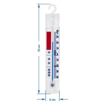Bioterm 040400 термометр для холодильников и морозильников, от -40°C до +40°C, 15,5см, без ртути (040400)