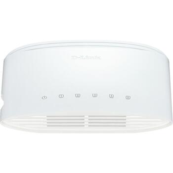 D-Link сетевой коммутатор DGS-1005D/E, 5x 10/100/1000 Mbps, неуправляемый, L2, настольный, QoS, Jumbo кадры, MDI/MDI-X (DGS-1005D/E)