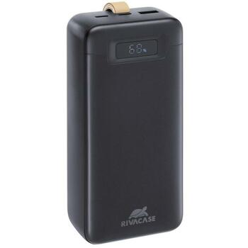 Rivacase Power Bank akumulators VA1083, 30000mAh, Li-Poly, 65W PD3.0, 1xUSB Type-A, 2xUSB Type-C, LCD displejs, ātrā uzlāde (VA1083)