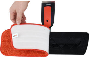 Lund grīdas mops ar smidzinātāju 67160, 118 cm, 350 ml, 410x130 mm, mikrošķiedra, rotējoša galva, salokāms (67160)
