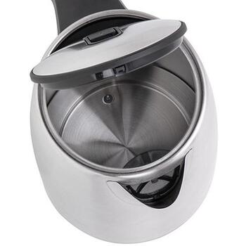 Adler электрический чайник AD 1340, 1,7 L, 2200 W, нержавеющая сталь, ЖК-дисплей, 360° поворотная база (AD 1340)