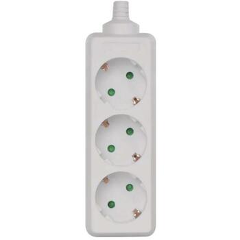 Emos Удлинитель P0320, 3×2P+PE, IP20, 3680W, белый, защита от детей (P0320)