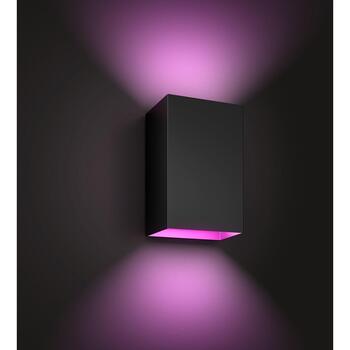 Philips Hue уличный настенный светильник Resonate 8718696174388, 8Вт, IP44, 1180лм, 2000-6500K, LED, черный, Bluetooth, Zigbee (8718696174388)