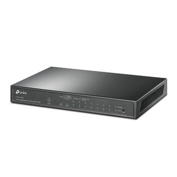 TP-LINK TL-SG1210MPE коммутатор, 9xGigabit RJ45, 1xSFP/RJ45, 8xPoE+, 123W, 20Gbps, VLAN, без вентилятора (TL-SG1210MPE)