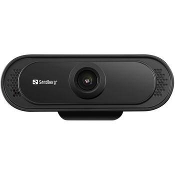 Sandberg web kamera 333-96, 1080p, USB 2.0, 1,2m, 30 kadri/s, 2MP, 60° skata leņķis, iebūvēts mikrofons (333-96)