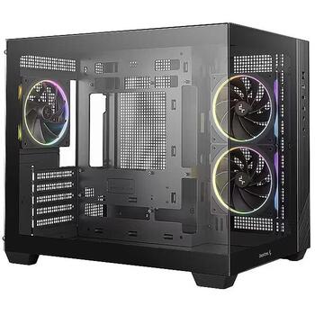 Deepcool Korpuss CG330 3F, R-CG330-BKNGM3-G, 1+1 x 3.5