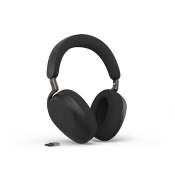 Jabra гарнитура Evolve3 85 MS Link390a 38599-999-999, Bluetooth 5.3, 20-20000 Hz, 35 Ω, 108.5 dB, 6 микрофонов, 30 м, 120 ч, 55 ч (38599-999-999)