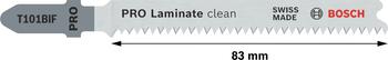 5 figūrzāģa asmeņi T101 BIF Laminate, Figūrzāģiem PRO LAMINATE CLEAN T101BIF FIGŪRZĀĢA ASMENS, 2608636431, BOSCH (2608636431)