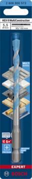 Triecienurbjmašīnām/triecienskrūvgriežiem, urbjmašīnām/skrūvgriežiem, tiecienskrūvgriežiem EXPERT HEX-9 MULTI CONSTRUCTION URBIS, 2608900573 BOSCH (2608900573)
