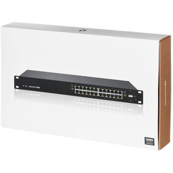 Ubiquiti управляемый коммутатор ES-24-250W, 24x1000Base-T PoE+, 2xSFP, 52 Gbit/s, 250 W (ES-24-250W)