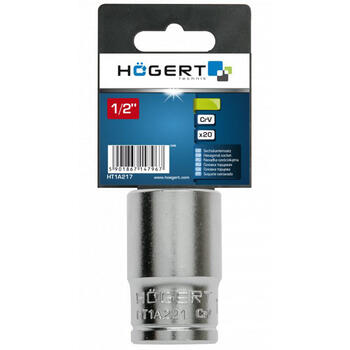 Hogert головка HT1A221, 21мм, 1/2