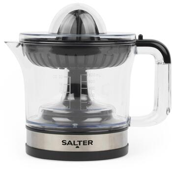 Salter Цитрусовый соковыжималка EK5025FVDE, 0,6л, нержавеющая сталь, фильтр для мякоти, 2 конуса (EK5025FVDE)