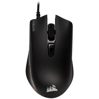 Corsair vadu optiskā spēļu pele HARPOON RGB PRO CH-9301111-EU, 12000 DPI, USB-A, 6 pogas, 1.8 m kabelis, RGB apgaismojums (CH-9301111-EU)
