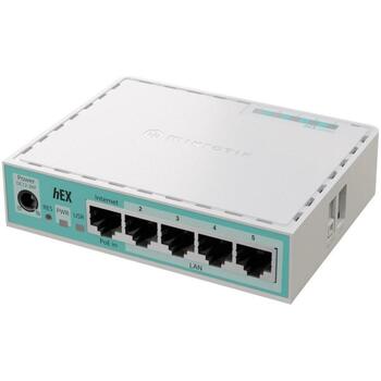 Mikrotik hEX refresh маршрутизатор E50UG 5x 10/100/1000M порты, 1x USB 2.0, 1x PoE, 512MB ОЗУ (E50UG)