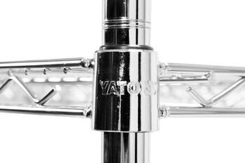 Yato полка YG-09059, 1820x610 мм, 200 кг, 800 кг, сталь, хромированная, 3.4 мм, 4.6 мм, 6.1 мм, вентиляция, регулируемая высота (YG-09059)