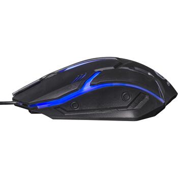 Denver Игровая мышь GMO-403 123020000020, 1000 DPI, 1,5m USB, RGB, оптический сенсор, прочная до 5 миллионов кликов (123020000020)