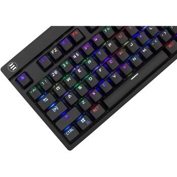 White Shark Klaviatūra KODACHI-US, 87 + 7 taustiņi, OUTEMU sarkanie slēdži, RGB 16,8 M krāsu, USB 2.0, 2 m kabelis (KODACHI-US)
