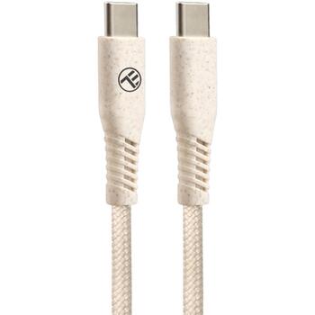 Tellur Кабель передачи данных Type-C на Type-C TLL155441, 100см, 60W PD, 480Mbps, Экологичный продукт, плетеный волоконный кабель (TLL155441)