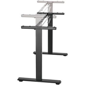 Sbox Ножки стола MD-722, 1 мотор, 710-1180mm, 80kg, сталь, черный, электрическая регулировка высоты (MD-722)