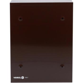 Vorel Почтовый ящик 78557, 360x260x80mm, 220mm, 0.6mm, 2 ключа, стальной лист, оцинкованный, коричневый, защитная крышка (78557)