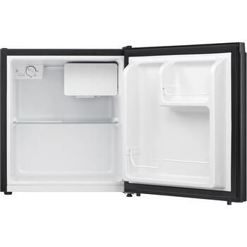 Severin KB 8879 8879-000, mini ledusskapis, 45L, 39dB, E, 80kWh/g, 46.8x50x44.5cm, melns, brīvi stāvošs, manuāla atkausēšana (8879-000)