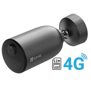 Ezviz EB3 CS-EB3-2K-4GA умная домашняя камера безопасности, 4G LTE, MicroSD, ночное видение, серебристый (CS-EB3-2K-4GA)