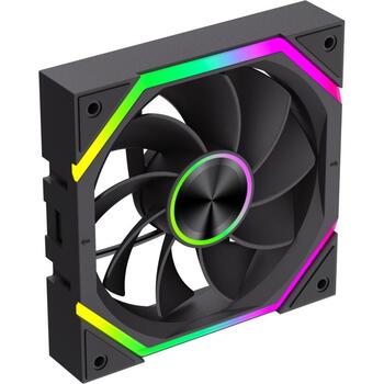 Gamemax Korpusa ventilators FN12A-N2 WL-R, 120mm, 58.6cfm, 800-2000rpm, Hidrauliskais gultnis, 30.6dBA (FN12A-N2 WL-R)