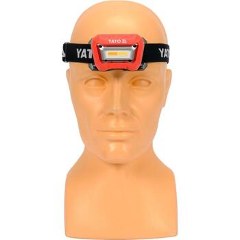 Yato galvas lukturis YT-08490, COB LED, 160lm, 2700K/4500K/6500K, CRI96, IP65, IK07, Li-Ion 3.7V 1500mAh, 3h darbības laiks (YT-08490)