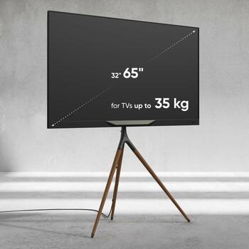 Onkron televizora statīvs TS1220-B, 32-65'', 35 kg, VESA 100x100-400x400 mm, augstuma regulēšana 700-1200 mm, 360° pagrieziens (TS1220-B)