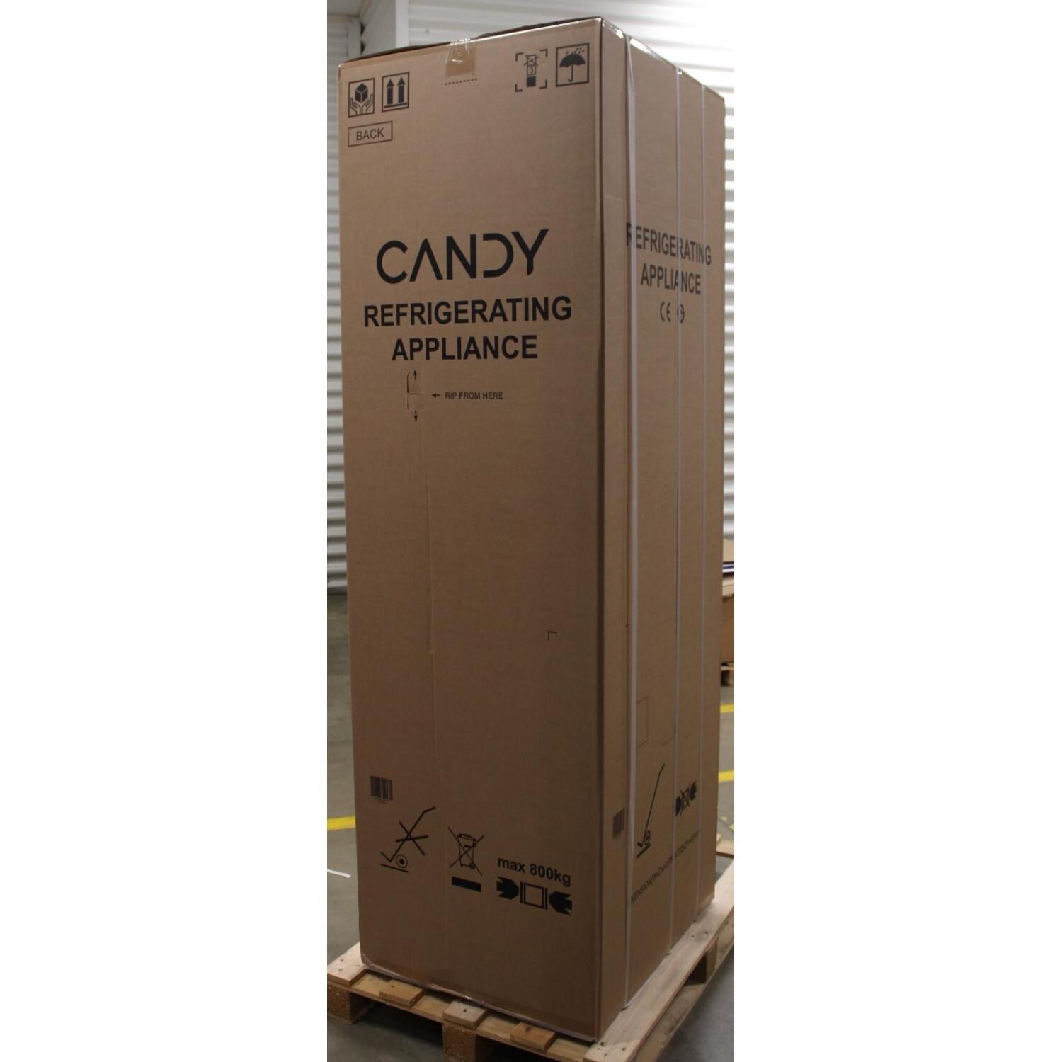 Candy Комбинированный холодильник ECN2CQTEX206SO, 205см, 289л, 120л, E, 38дБ, Inox, No Frost, IoT (ECN2CQTEX206SO)