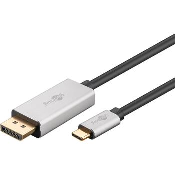 Goobay USB-C к DisplayPort адаптер кабель 60176, 2 м, Type-C, DisplayPort, 4K 120 Гц, 8K 60 Гц (60176)