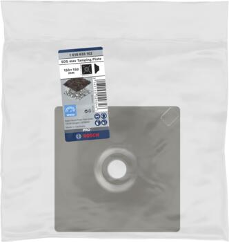 Blietēšanas plāksne 150x150 mm, Perforatora urbjiem, smalcinātājiem PRO SDS MAX TAMPING PLATE, 1618633102, BOSCH (1618633102)