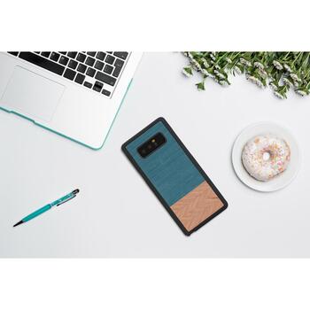Man&Wood Чехол для смартфона M4340B, 6.3, натуральное дерево, поликарбонат, синий, совместим с Samsung Galaxy Note8 (M4340B)
