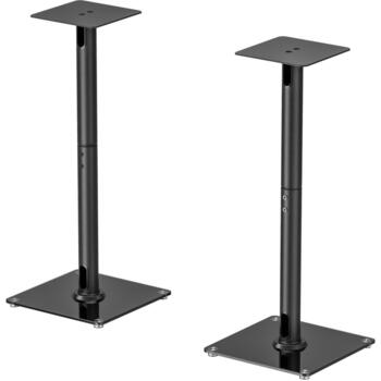 Sbox Подставка для динамика SB-76L, SB-76L, 300x300x765mm, 25kg, черный с мелкой текстурой, закаленное стекло, сталь, пластик (SB-76L)