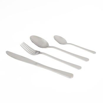 Salter Galda piederumu komplekts BW065272EU7, 16 gab., sudrabs, nerūsējošais tērauds, 4 dakšiņas, 4 naži, 4 deserta karotes (BW065272EU7)
