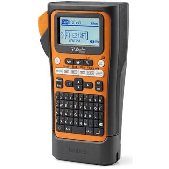 Brother PT-E310BTVP Pro, термальный, этикеточный принтер, PTE310BTVPQL1, 7 шрифтов, Bluetooth 5.0, 20 мм/с, портативный (PTE310BTVPQL1)