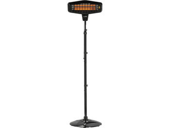 Lund infrasarkanais sildītājs 68793, 2200 W, 25 m², IP24, kvarca lampa, 5000 h, tālvadība, statīvs (68793)