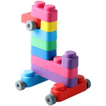 Gerardo's Toys mīksto klucīšu komplekts ar riepām, 33 gab. (25 gab.+ 8 riepu detaļas) (GT3103)