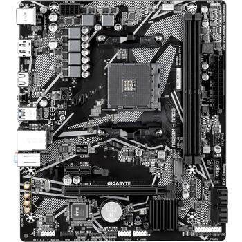 Gigabyte mātesplate A520M H ARGB, Socket AM4, DDR4 5100MHz, 64GB, micro ATX, M.2, HDMI, D-sub, 1GbE, USB 3.2 Gen 1 (A520M H ARGB)