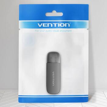 Vention atmiņas karšu lasītājs CLEB0, 60mm, USB, melns, 2 sloti, 1 gab., polietilēna maisiņš, saderīgs ar Win 11/10/8/Vista/XP (CLEB0)