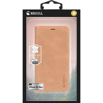 Krusell Sunne 4 Card FolioWallet 61507, 16,5см (6.5), Folio, Бежевый, Apple, iPhone XS Max, Подставка, 4 карманов для карт (61507)