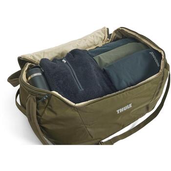 Thule дорожная сумка 3205618, 60 л, молния, плечевой ремень, ручки, внешний карман, зелёный (3205618)
