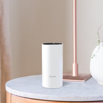 TP-Link Deco M4 (1-pack) bezvadu maršrutētājs Mesh Wi-Fi 5 līdz 1200 Mbps Deco Mesh 1× vienība 4× Gigabit LAN/WAN porti OFDMA Beamforming Balts (DECOM4(1-PACK))