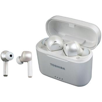 Toshiba полностью беспроводные наушники RZE-BT1050EW, белый, Bluetooth 5, 10 м, IPX4, ANC, 4 ч, зарядный кейс 450mAh (RZE-BT1050EW)