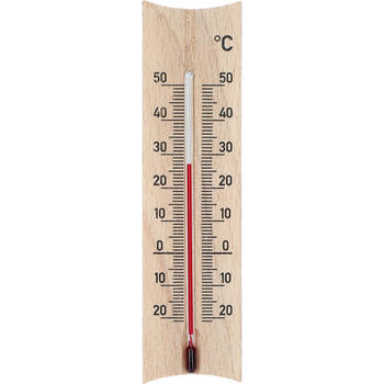 Bioterm комнатный термометр 010201, от -20°C до +50°C, 15см, деревянный, навесной, пластиковая шкала, +/-1°C (010201)