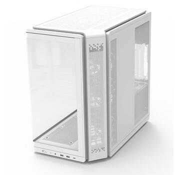 Zalman P60 WHITE, корпус ATX Mid Tower, 5x120mm ARGB вентиляторы, белый, 2xUSB 3.2, USB-C (P60 WHITE)