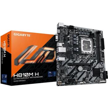 Gigabyte Материнская плата H810M H 1.0, Intel Core Ultra (Series 2), 4+1+2 фазы VRM, 128 ГБ DDR5, 1x PCIe 4.0 M.2, 1GbE LAN (H810M H 1.0)