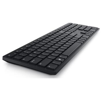 Dell klaviatūra KB500 580-AKOO, bezvadu, melna, 2.4 GHz, 12 programmējamas taustiņi, QWERTY US (580-AKOO)