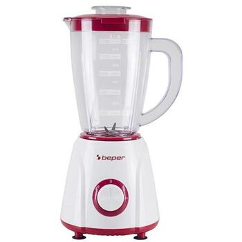 Beper Настольный блендер P102FRU501, 400 Вт, 1,5 л, 2 скорости, ножи из нержавеющей стали, противоскользящая основа (P102FRU501)